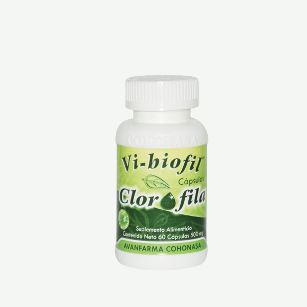 Vibiofil Clorofila: Ofrece beneficios terapéuticos para mantener una mayor vitalidad y salud en general.