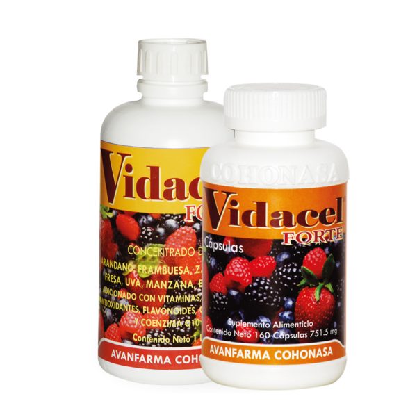 Vidacel Forte: Excelente producto con los mejores elementos de acción revitalizante y de protección celular.